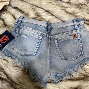 Born primitive Jean shorts